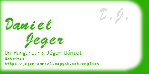 daniel jeger business card