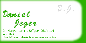daniel jeger business card